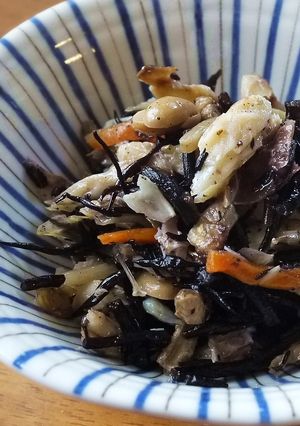 【干物アレンジ】ひじきの煮物で5品-レシピのメイン写真