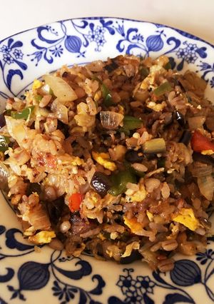 ナスの和風チャーハン-レシピのメイン写真