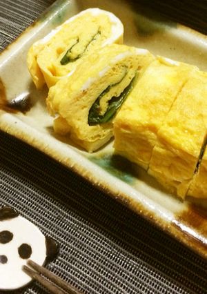 夏のベジつまみ♪「大葉入り出汁巻き卵」-レシピのメイン写真