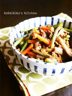芋がらと大豆のお肉の炒め煮-レシピのメイン写真