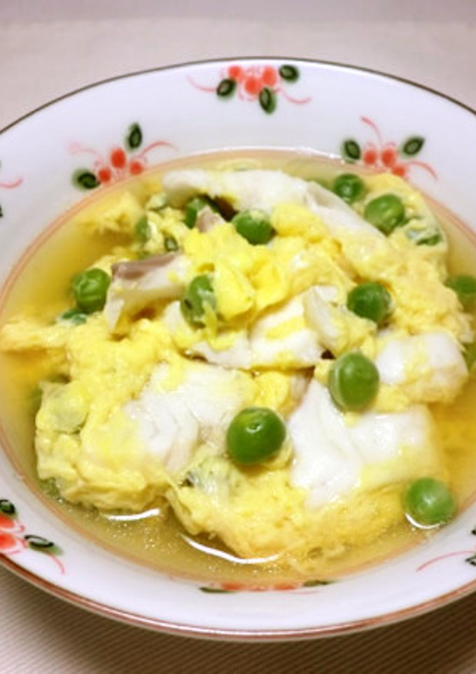 鯛とえんどうの卵とじ-レシピのメイン写真