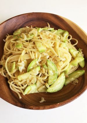 ズッキーニと桜えびの柚子胡椒パスタ-レシピのメイン写真