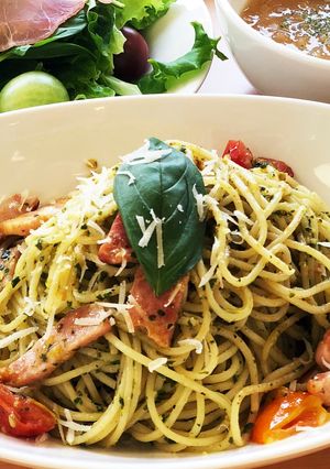 トマトとベーコンのジェノベーゼパスタ-レシピのメイン写真