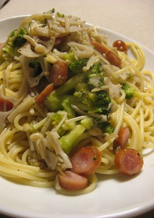 蓮根とウィンナーのスパゲティ-レシピのメイン写真