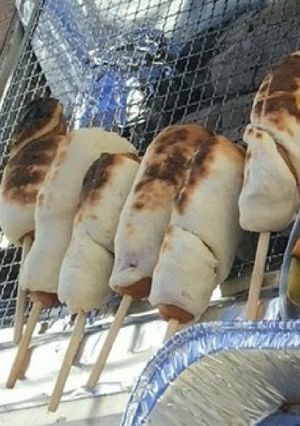 ナンミックス　BBQお手軽ウインナーパン-レシピのメイン写真