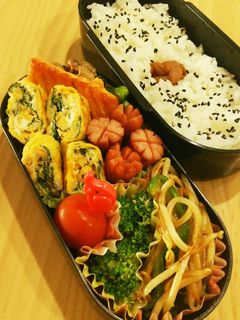 【お弁当】卵1個で卵焼き-レシピのメイン写真