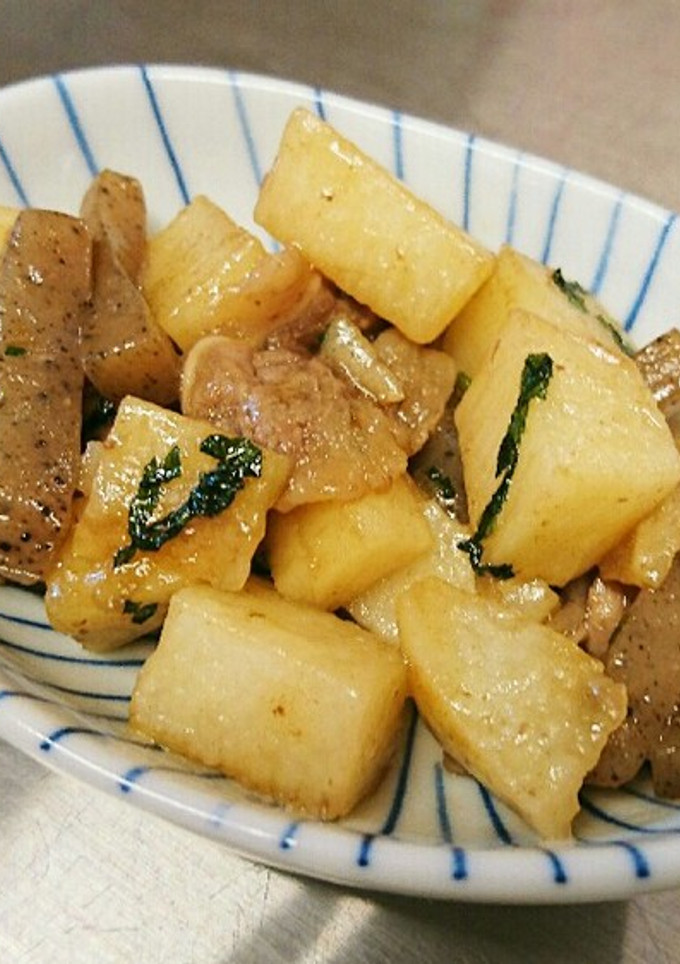 牛肉と長芋のすき焼き風炒め物-レシピのメイン写真