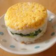 タッパで楽々ミニ押し寿司☆菜の花☆