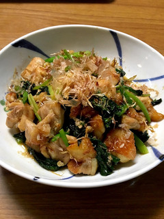 おかか香る鶏肉とほうれん草炒め-レシピのメイン写真