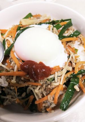 野菜とそぼろの簡単ビビンバ-レシピのメイン写真