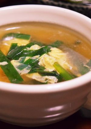 簡単！ニラ玉中華スープ♪-レシピのメイン写真