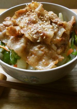 生姜焼肉丼♪-レシピのメイン写真