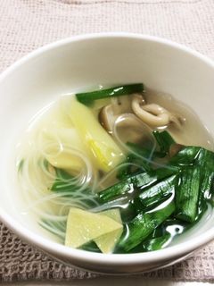 デトックス☆ニラとネギの春雨スープ-レシピのメイン写真