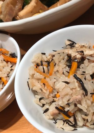 ひじきとツナの炊き込みご飯-レシピのメイン写真