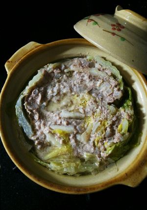 お鍋の素で白菜と豚挽き肉のミルフィーユ-レシピのメイン写真