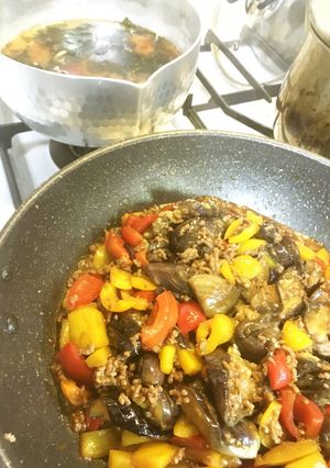 なすとパプリカの肉味噌炒め-レシピのメイン写真