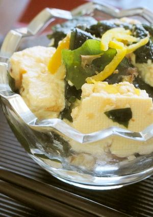 豆腐とわかめのポンズ和え♪-レシピのメイン写真