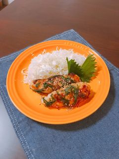 ささみと大葉チーズの梅照り焼き-レシピのメイン写真