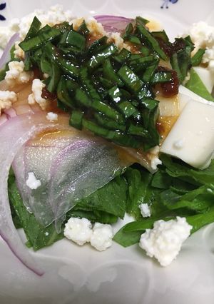 豆腐サラダニラドレッシング和え-レシピのメイン写真