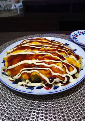 ☆粉なし☆お好み焼き風♪-レシピのメイン写真