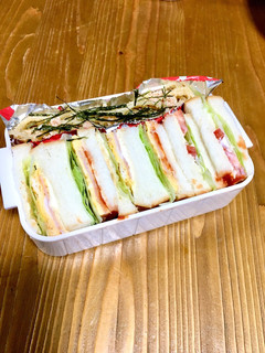 中学生女子 サンドイッチたらこスパ弁当-レシピのメイン写真
