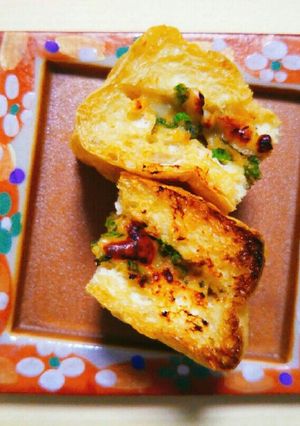 低糖質！栃尾揚げのねぎ味噌チーズ焼き-レシピのメイン写真