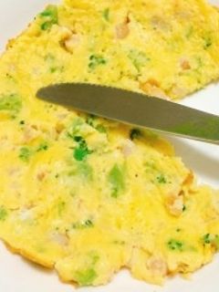 海老とブロッコリーのスペインオムレツ-レシピのメイン写真