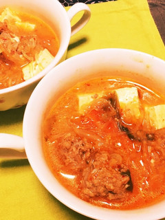 美味しいキムチスープ-レシピのメイン写真