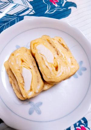さけるチーズの卵焼き！お弁当、朝ごはんに-レシピのメイン写真