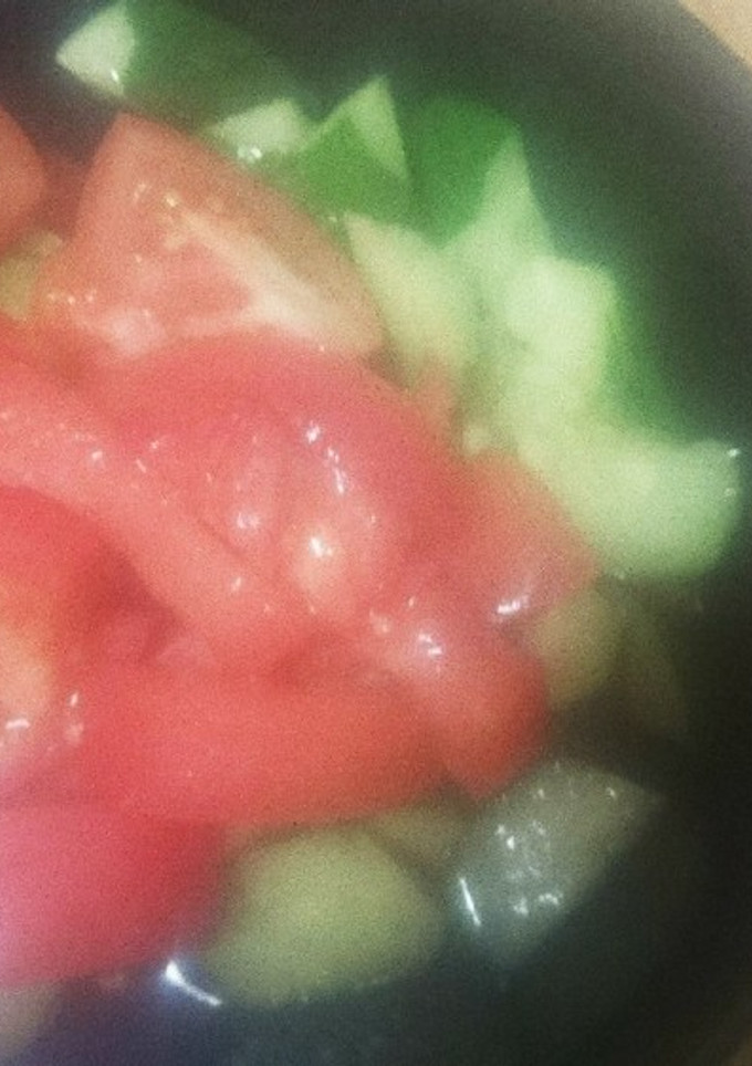 ざく切りトマトと胡瓜の中華サラダ-レシピのメイン写真