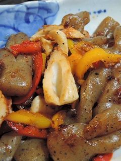 こんにゃくとちくわの甘辛炒め-レシピのメイン写真