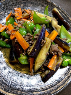 茄子の炒め物♡挽肉♡中華風-レシピのメイン写真