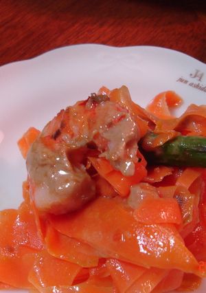 にんじんとエビアスパラのゴマドレッシング-レシピのメイン写真