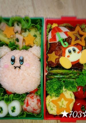 カービィ&ワドルディ☆キャラ弁-レシピのメイン写真