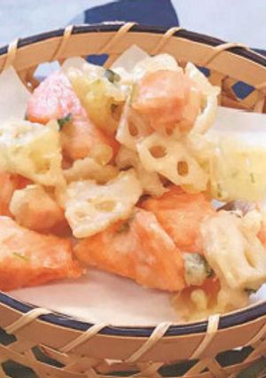 鮭のかき揚げ（透析食）-レシピのメイン写真
