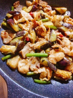 なすとにんにくの芽、豚肉の中華風炒め-レシピのメイン写真