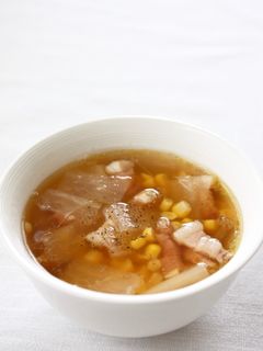 甘くて美味しい!【コーンと大根のスープ】-レシピのメイン写真