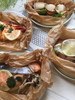 レンジでチンする、魚の包み蒸し-レシピのメイン写真