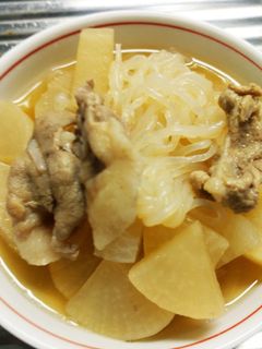簡単な大根·白滝と豚バラの煮物-レシピのメイン写真
