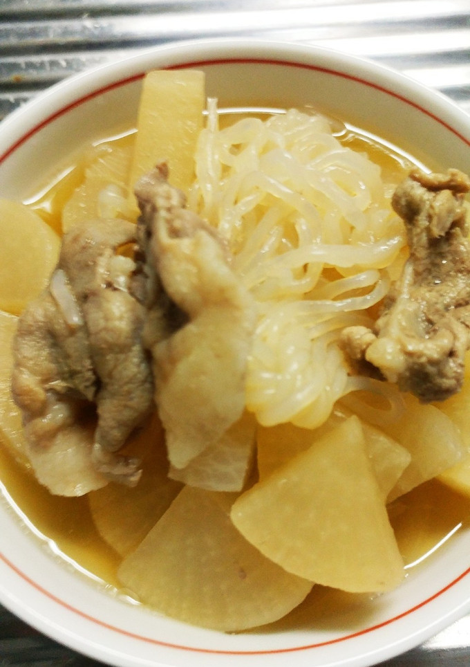 簡単な大根·白滝と豚バラの煮物-レシピのメイン写真