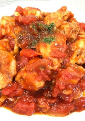 【簡単】鶏肉トマト煮（20分）-レシピのメイン写真