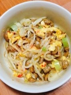 たまらない!もやしと納豆のマヨネーズ和え-レシピのメイン写真