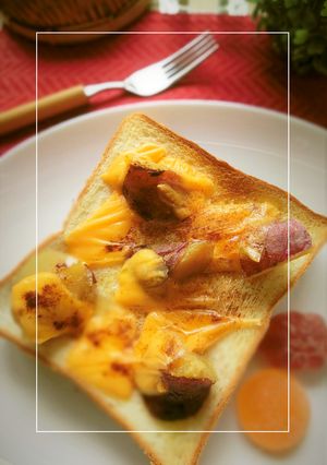 ラム酒香る❀さつま芋とチーズのトースト-レシピのメイン写真
