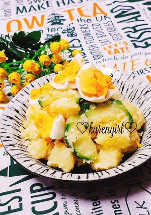 ☆ズッキーニと卵のポテトサラダ☆-レシピのメイン写真
