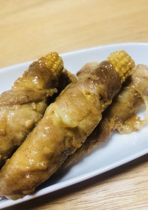 ヤングコーンの肉巻き-レシピのメイン写真