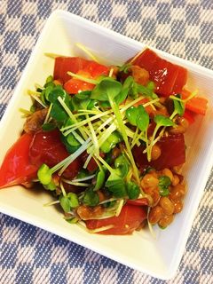 *マグロのトマト納豆和え*-レシピのメイン写真