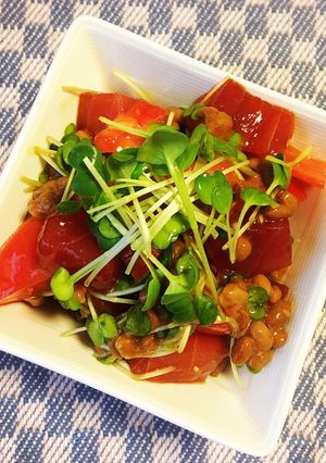 *マグロのトマト納豆和え*-レシピのメイン写真