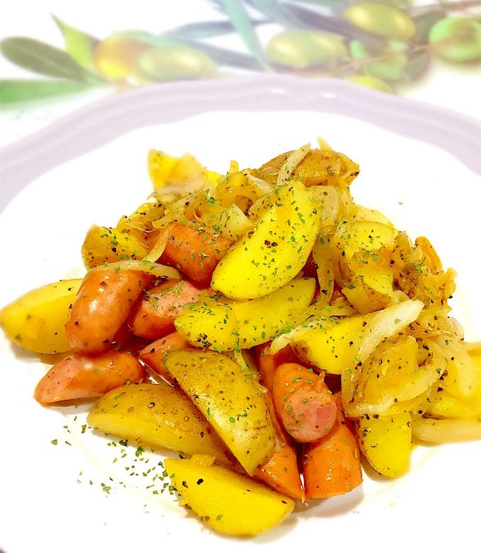 簡単美味♫10分でジャーマンポテト by chico 【クックパッド】 簡単