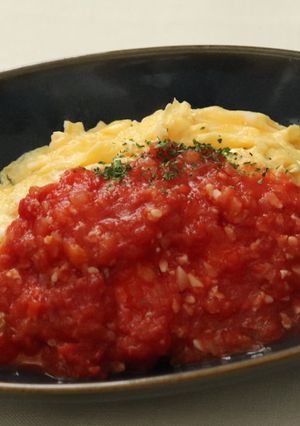 【腸活】塩麹トマトソースのオムライス-レシピのメイン写真