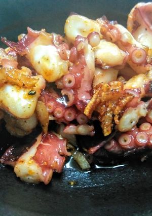 簡単☆タコのガーリックバター醤油炒め-レシピのメイン写真